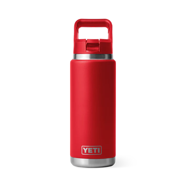 Yeti Rambler 26 oz C Straw Bottle Rescue Red