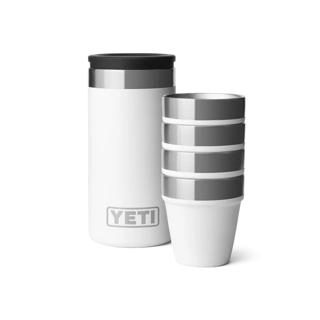 Yeti Shot Glasses & Case White