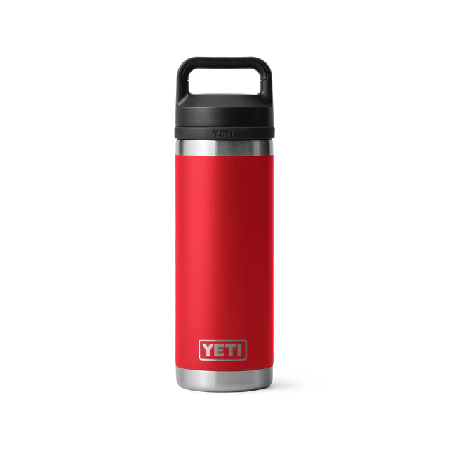 Yeti Rambler 18oz Bottle Rescue Red w/ Chug Cap