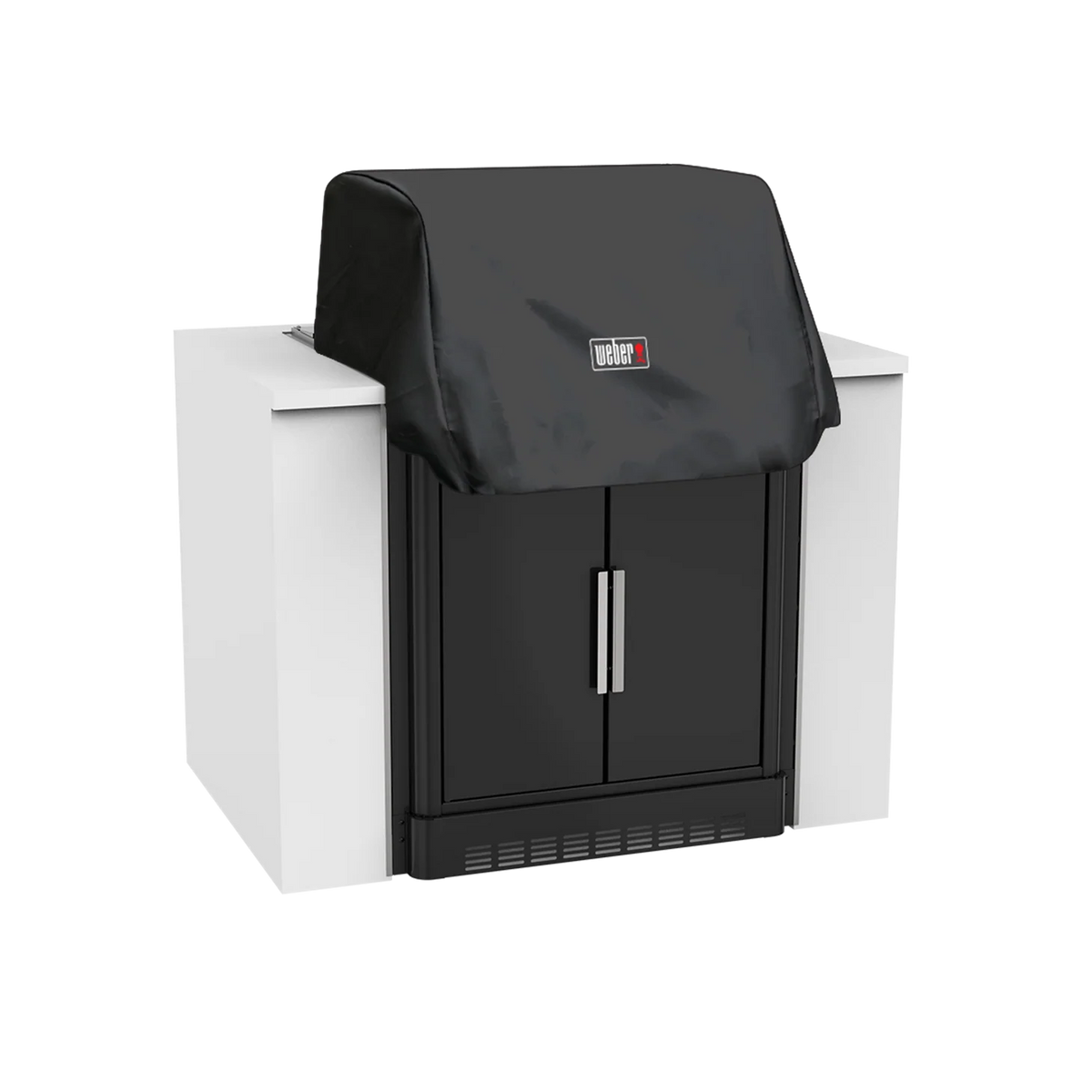 Weber Genesis Built-in E460 cover, weather-resistant cover for Genesis 360 grill, protects against rain and outdoor elements.
