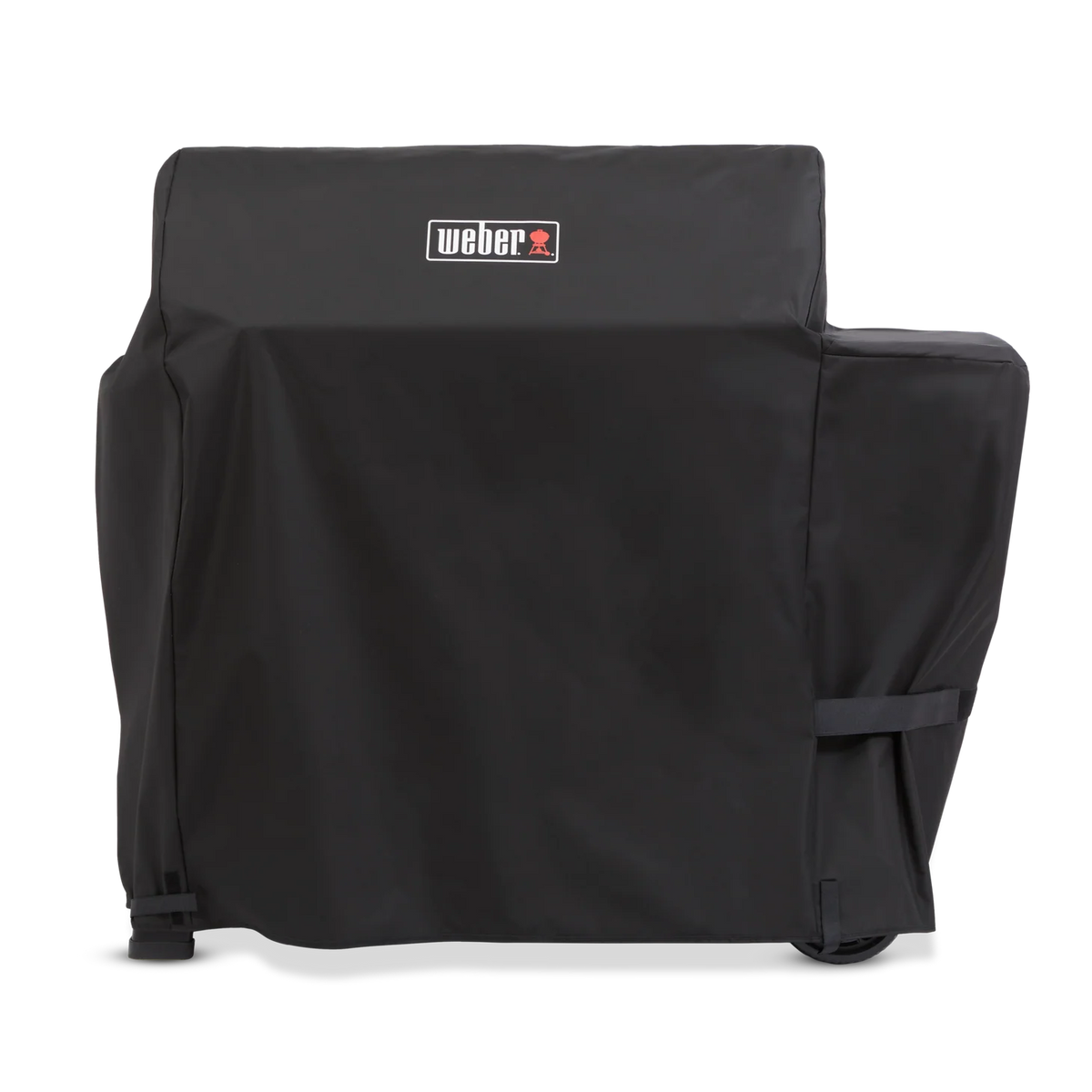 Weber Searwood XL 600 grill cover, durable outdoor cover in black, designed for Weber Searwood XL 600 barbecue grill.