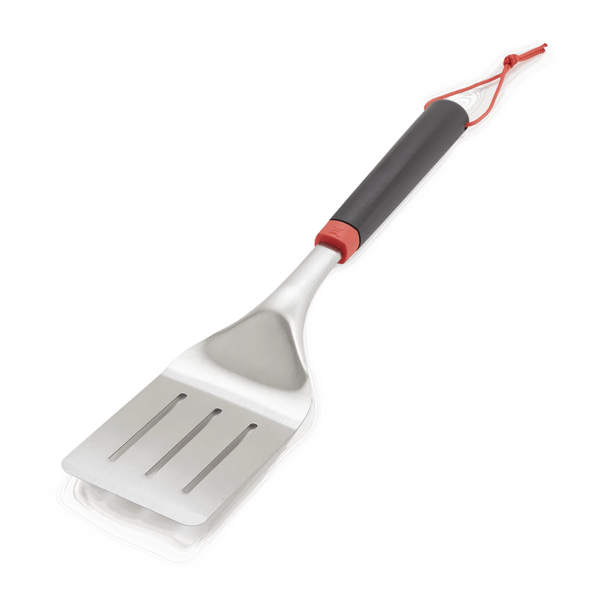 Weber barbecue spatula with a sturdy metal handle and flat grilling surface, ideal for flipping and serving grilled foods.