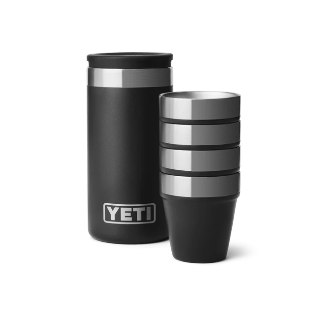 Yeti Shot Glasses & Case Black