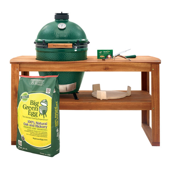 Big Green Egg LARGE ACACIA TABLE BUNDLE