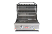 Load image into Gallery viewer, Grandfire Classic 26 in-built bbq head SS grills hotplate flame tamer-- LPG Model