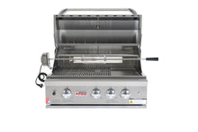 Load image into Gallery viewer, Grandfire Classic 32 in-built grill head SS grills hotplate flame tamer halogen lights back burner Rotis kit