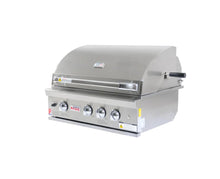 Load image into Gallery viewer, Grandfire Classic 32 in-built grill head SS grills hotplate flame tamer halogen lights back burner Rotis kit