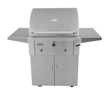 Load image into Gallery viewer, Grandfire Deluxe Profile 30 Stainless Steel Charcoal Grill on SS cart with two shelves