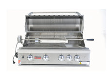 Load image into Gallery viewer, Grandfire Classic 38 in-built bbq head SS grills hotplate flame tamer halogen lights back burner Rotis kit