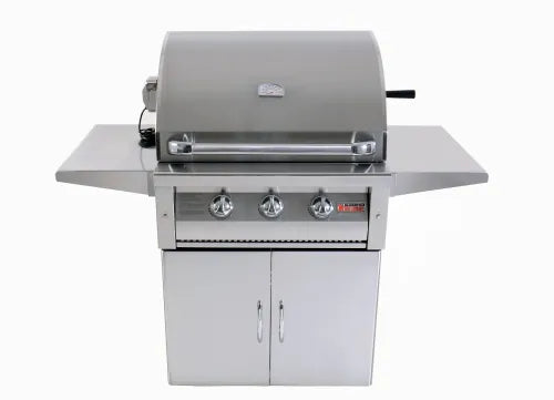 Grandfire Deluxe 30 BBQ on Cart with two shelves