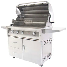 Load image into Gallery viewer, Grandfire Deluxe 42 S/S BBQ on Cart With 2 Shelves
