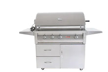 Load image into Gallery viewer, Grandfire Deluxe 42 BBQ on Cart with two shelves