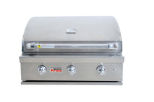 Load image into Gallery viewer, Grandfire Silverline 32 in-built grill head remains classic series profile no built-in back burner rotisserie kit
