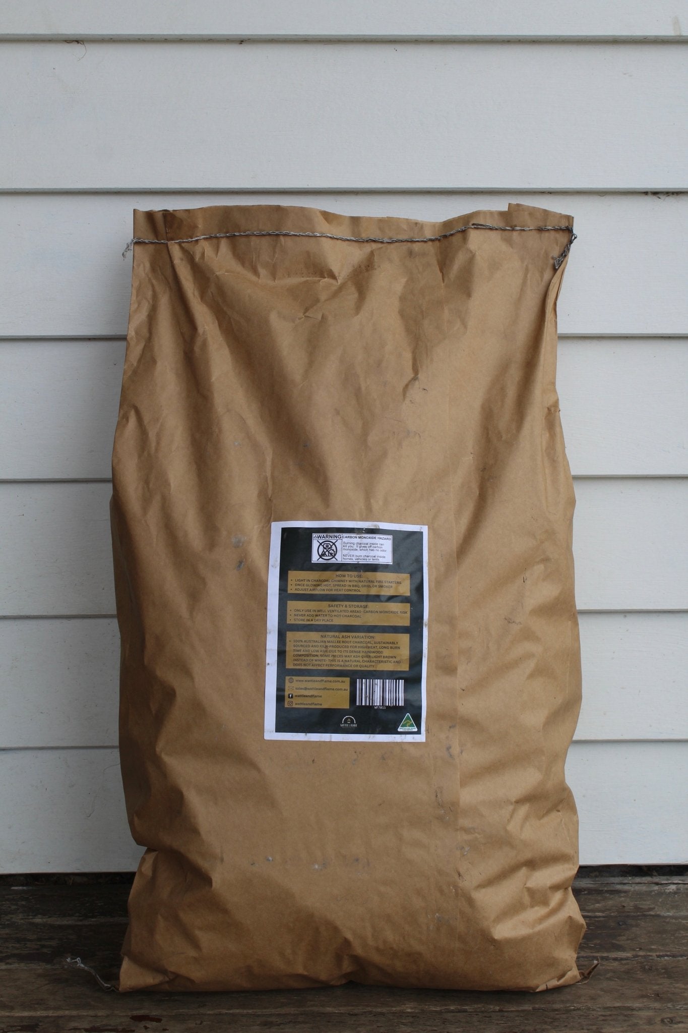 Wattle and Flame 15kg Signature Australian Mallee Chunk Charcoal 70mm+