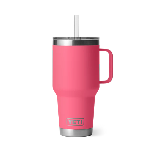 Yeti Rambler 35 oz Straw Mug Tropical Pink