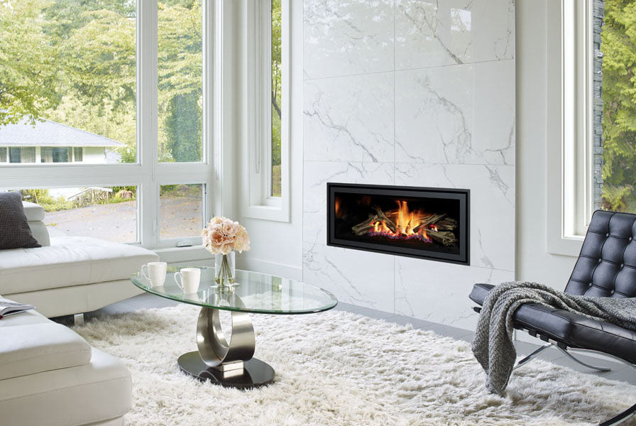 Regency Greenfire w/Log Set Fireplace DV LP