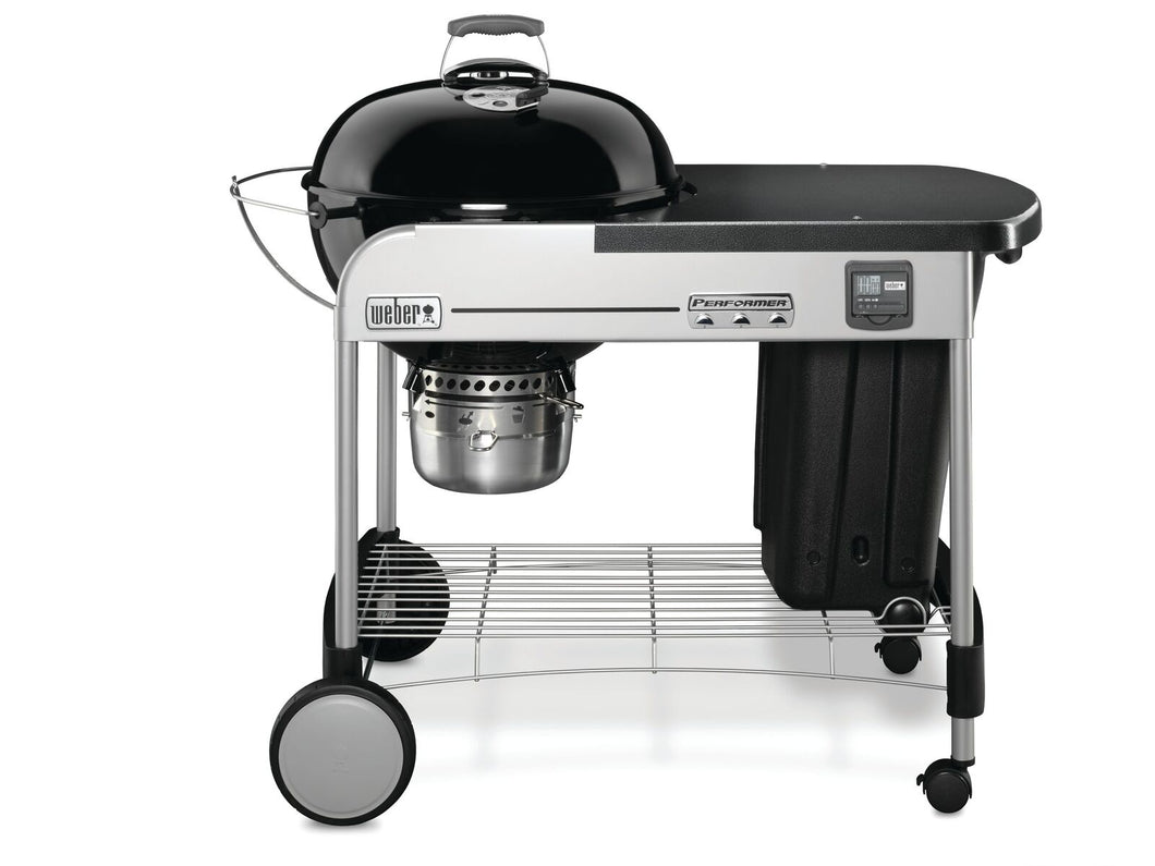 Weber 57cm Performer Premium Kettle Black with GBS Stainless Grill