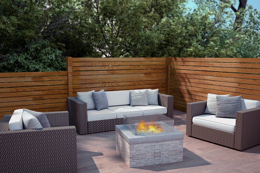 Real Flame PITFIRE 600 SQUARE LPG W 24V IGN INCLUDING TRANSFORMER