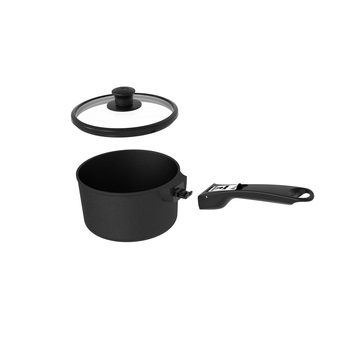 Weber Traveler Saucepan from Traveler Accessories set, stainless steel cookware with a sturdy handle for portable cooking.