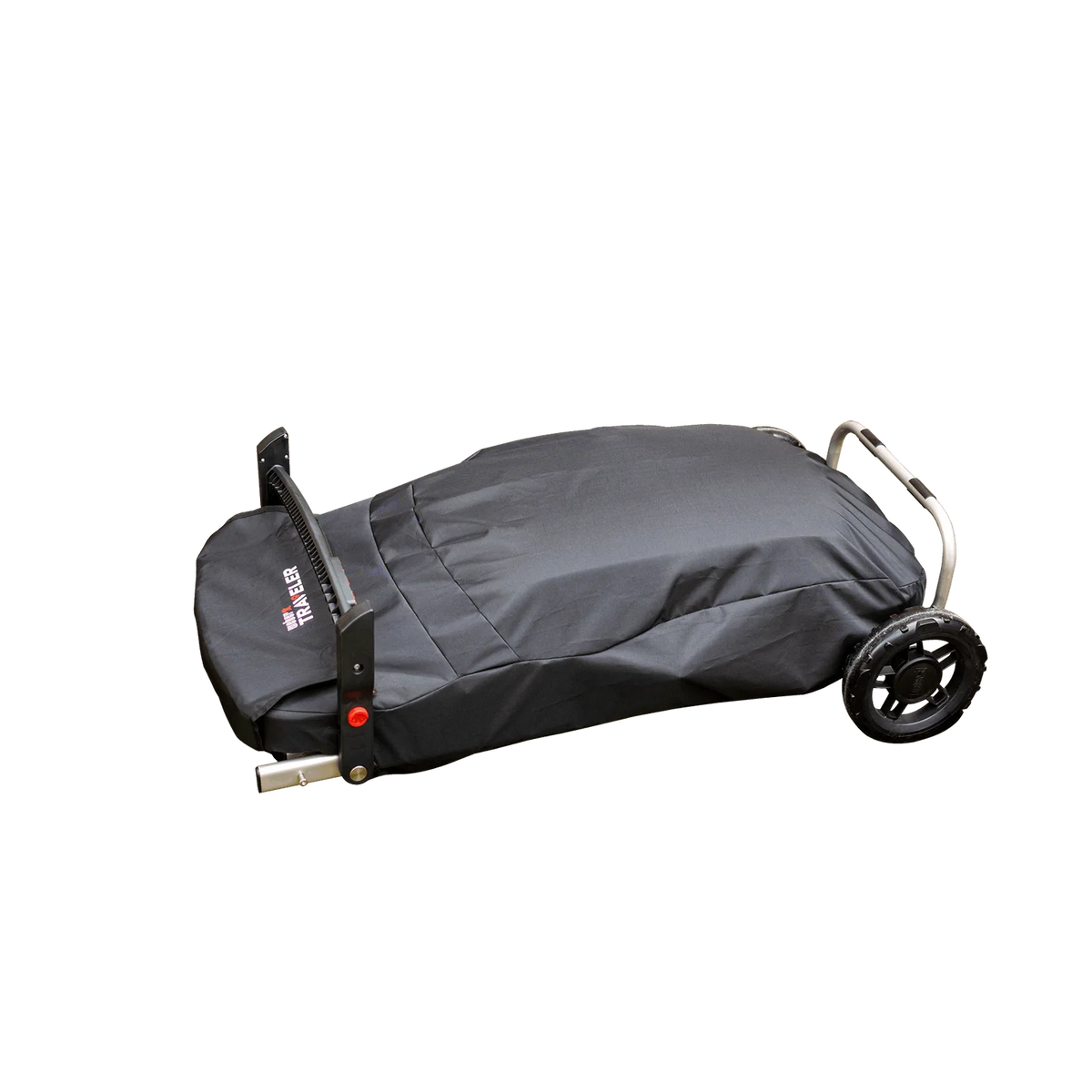 Weber Traveler Cover for protecting travel accessories, durable outdoor material, shown on a flat surface.