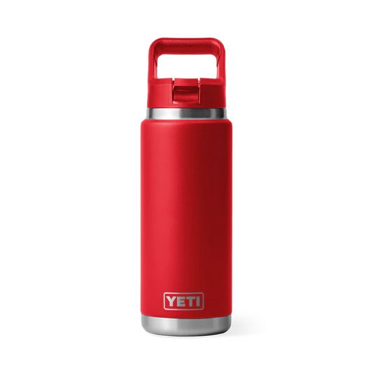 Yeti Rambler 26 oz C Straw Bottle Rescue Red