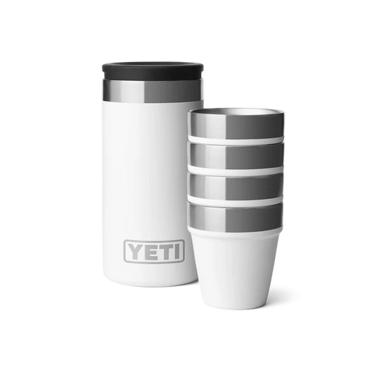 Yeti Shot Glasses & Case White
