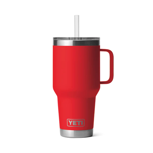 Yeti Rambler 35 oz Straw Mug Rescue Red