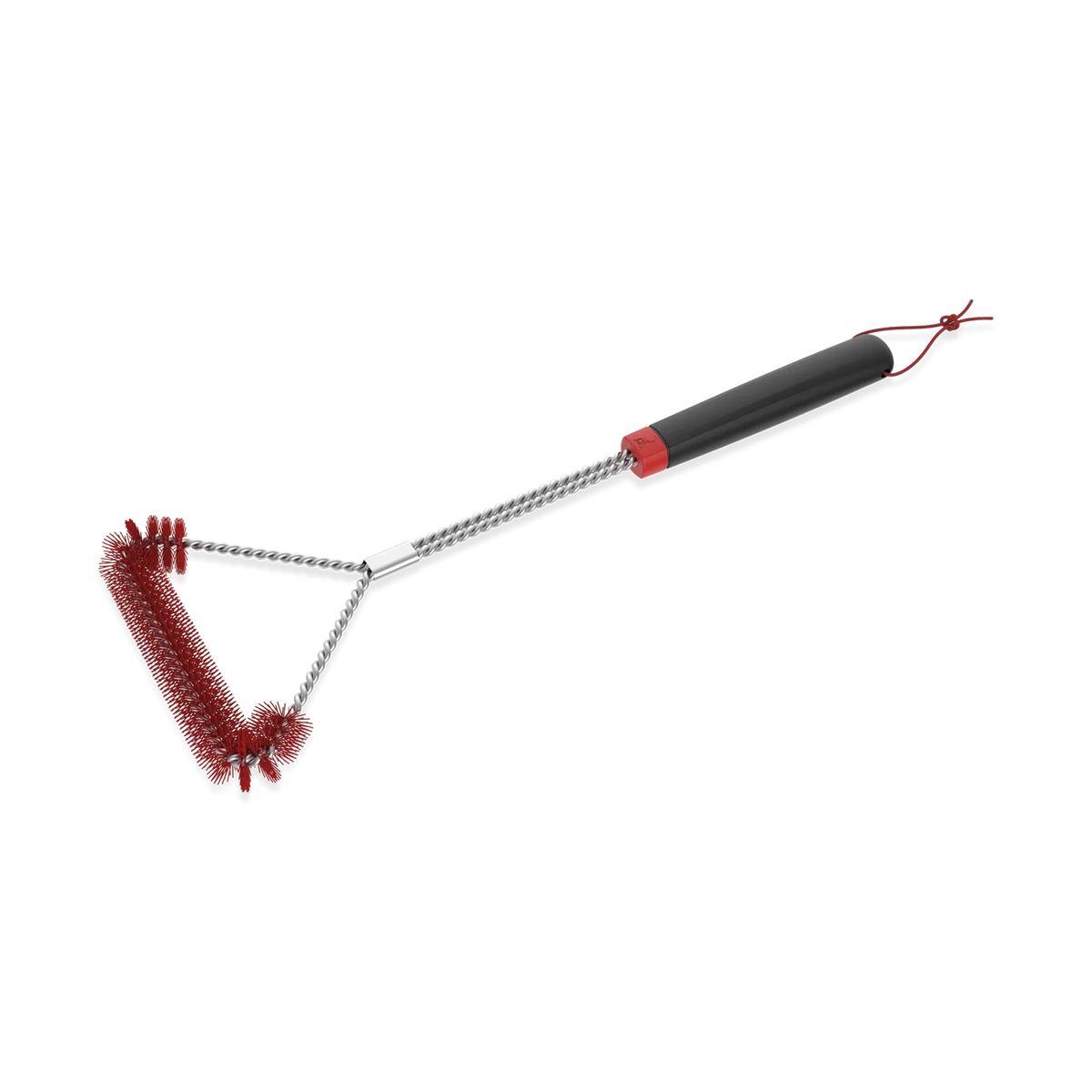 Large Weber Cold Cleaning Grill Brush for BBQ and fireplace maintenance, featuring durable bristles for cleaning grill grates.