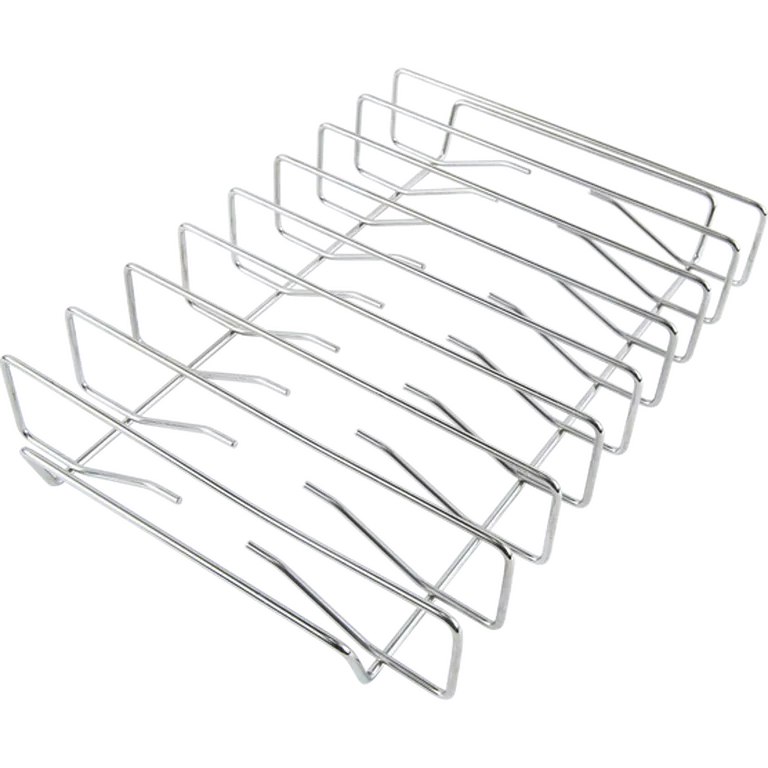 BBQ and Fireplace Centre Traeger rib rack for BBQ, stainless steel accessory to hold ribs during grilling or smoking