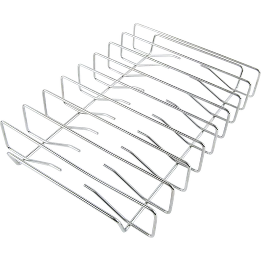 BBQ and Fireplace Centre Traeger rib rack for BBQ, stainless steel accessory to hold ribs during grilling or smoking