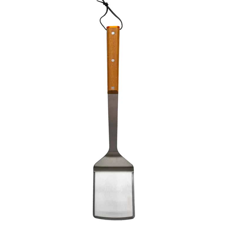 BBQ and Fireplace Centre Traeger BBQ spatula with stainless steel blade and wooden handle for grilling and flipping food