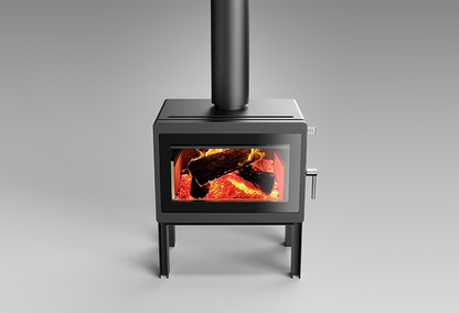 Blaze Z3 LEGS wood fireplace insert with sturdy metal legs, designed to support and elevate the fireplace unit.