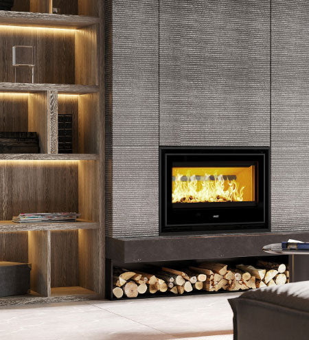 ADF Clare 80S Insert Wood Fireplace incl Ventilation Kit & switch (7