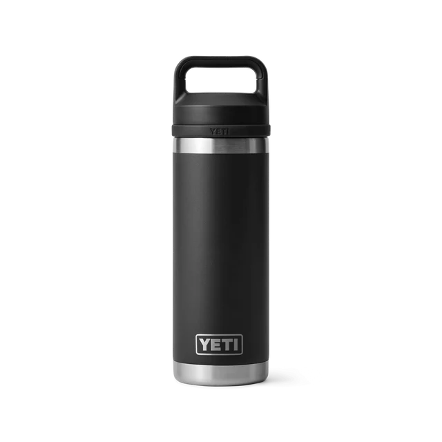 Yeti Rambler 18oz Bottle Black w/ Chug Cap V2