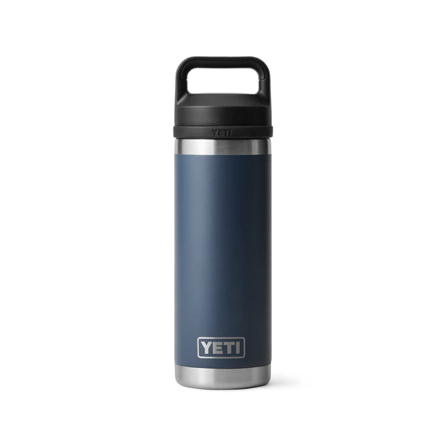 Yeti Rambler 18oz Bottle Navy w/ Chug Cap V2