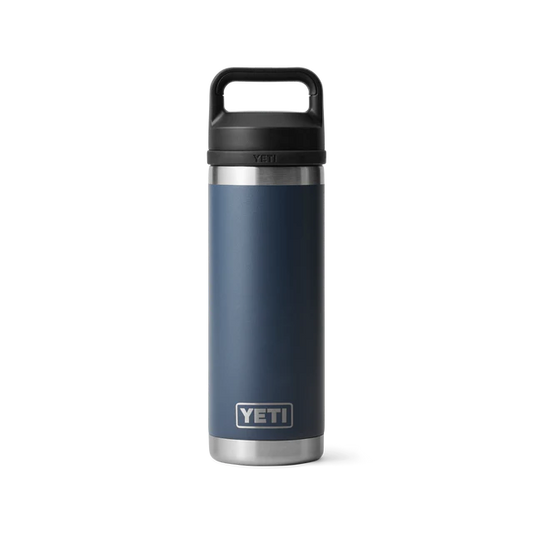 Yeti Rambler 18oz Bottle Navy w/ Chug Cap V2