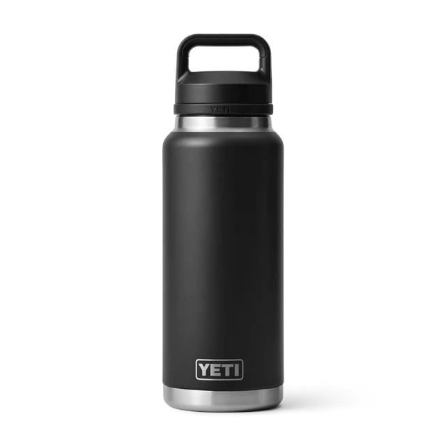 Yeti Rambler 36oz Bottle Black w/ Chug Cap V2