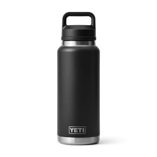 Yeti Rambler 36oz Bottle Black w/ Chug Cap V2
