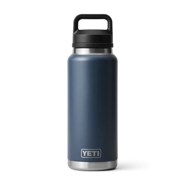 Yeti Rambler 36oz Bottle Navy w/ Chug Cap V2