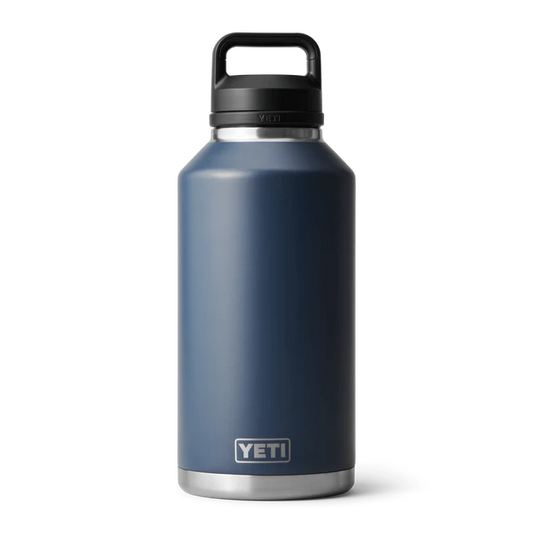 Yeti Rambler 64oz Bottle Navy w/ Chug V2