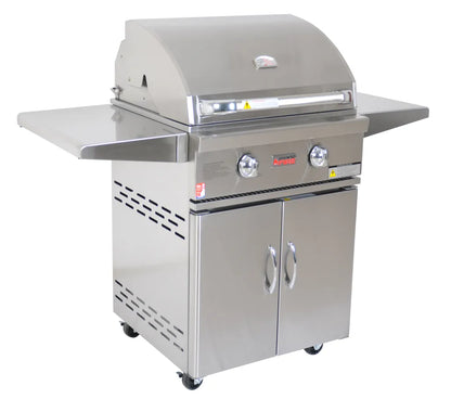 Grandfire Classic 26 BBQ on cart with two shelves -LPG Model