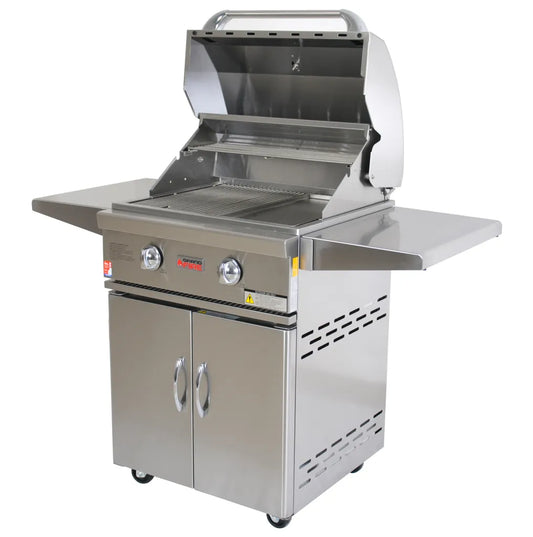 Grandfire Classic 26 BBQ on cart with two shelves -LPG Model