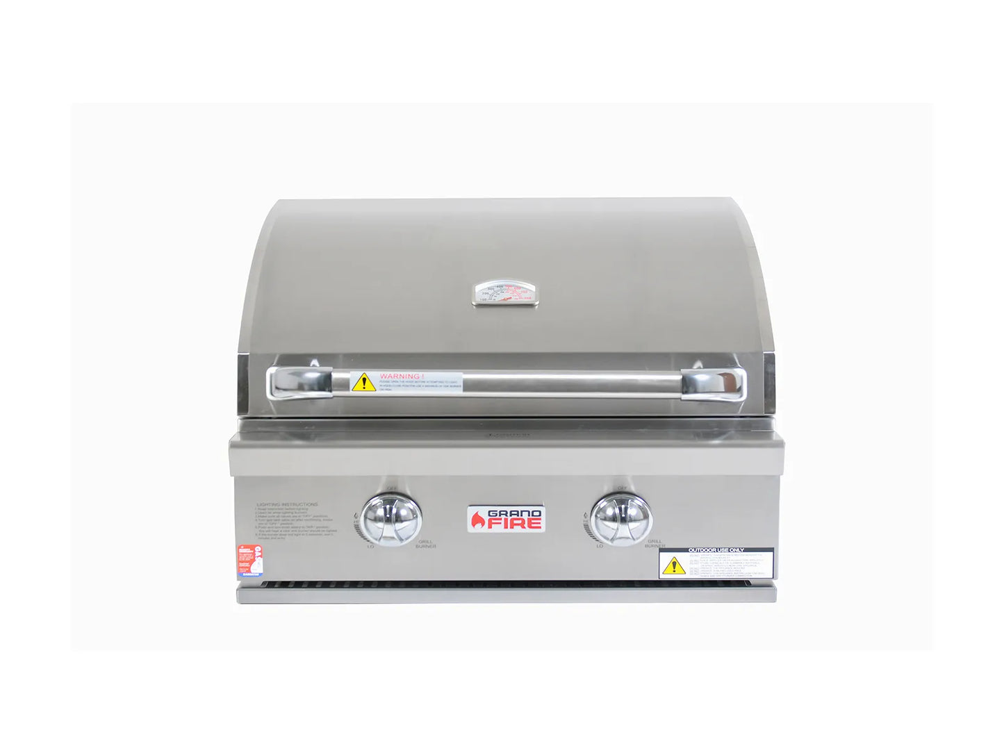 Grandfire Classic 26 in-built bbq head SS grills hotplate flame tamer-- LPG Model