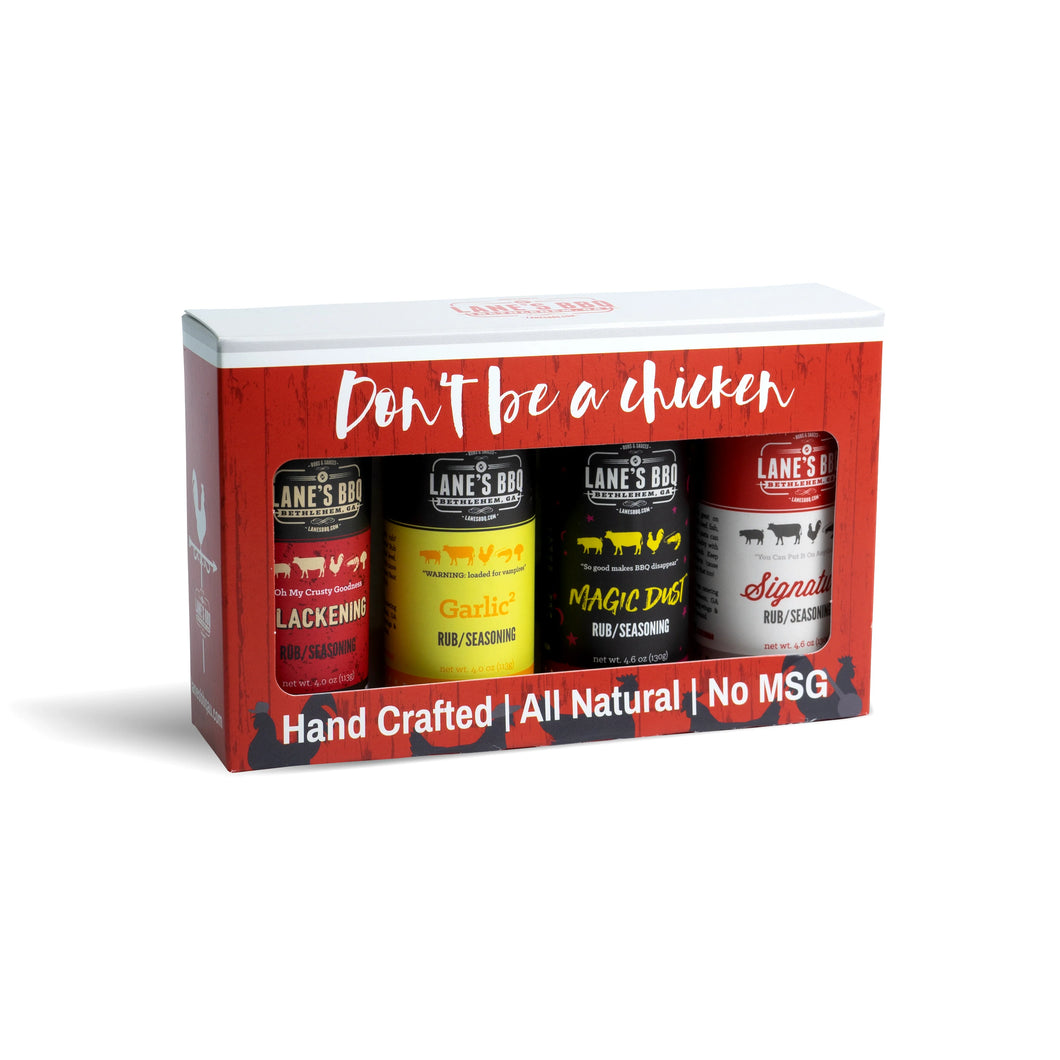 Lanes Small 4 Rub Gift Pack- Chicken Themed