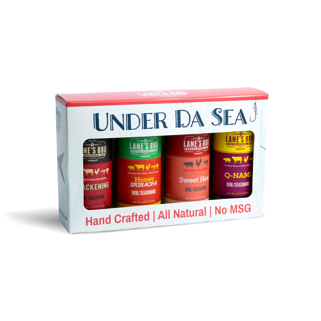 Lanes Small 4 Rub Gift Pack- Seafood Themed