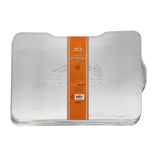 Ironwood 650 Traeger drip tray liner pack of 5 for BBQ accessories, designed for easy cleanup and fit in Traeger grills.