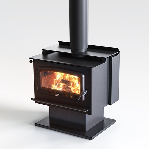 Nectre Mega Fireplace With Pedestal
