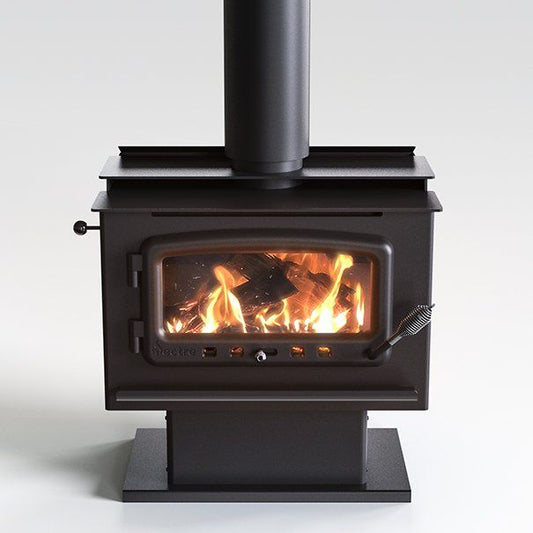 Nectre Mega Fireplace With Pedestal And Fan