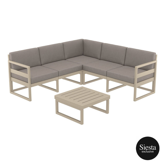 Furnlink Siesta Mykonos Lounge Corner Set - With Cushions