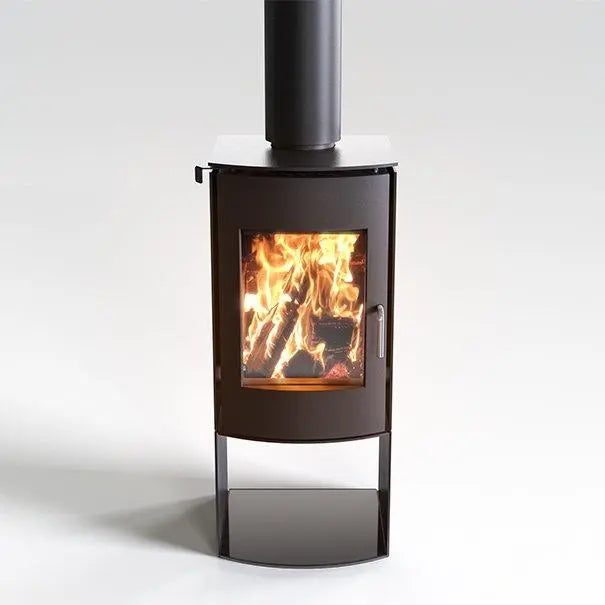 Nectre N60 Naked Fireplace Straight Side